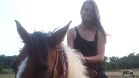 Khighla Parks on her horse