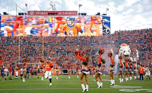 Sports Authority Field before the game Saturday. (Denver Broncos photo by Gabriel Christus)