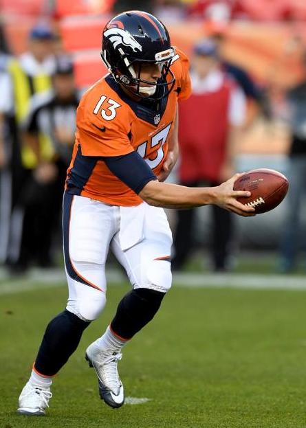 Trevor Siemian, who was the starting Denver Broncos quarterback in Saturday night's game against the San Francisco 49ers. (Denver Broncos photo by Eric Bakke)