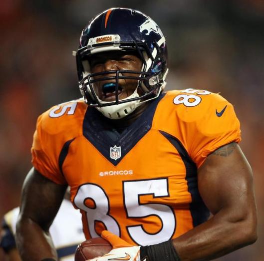 Virgil Green scored the first Broncos touchdown Saturday night. (Denver Broncos photo by Gabriel Christus)